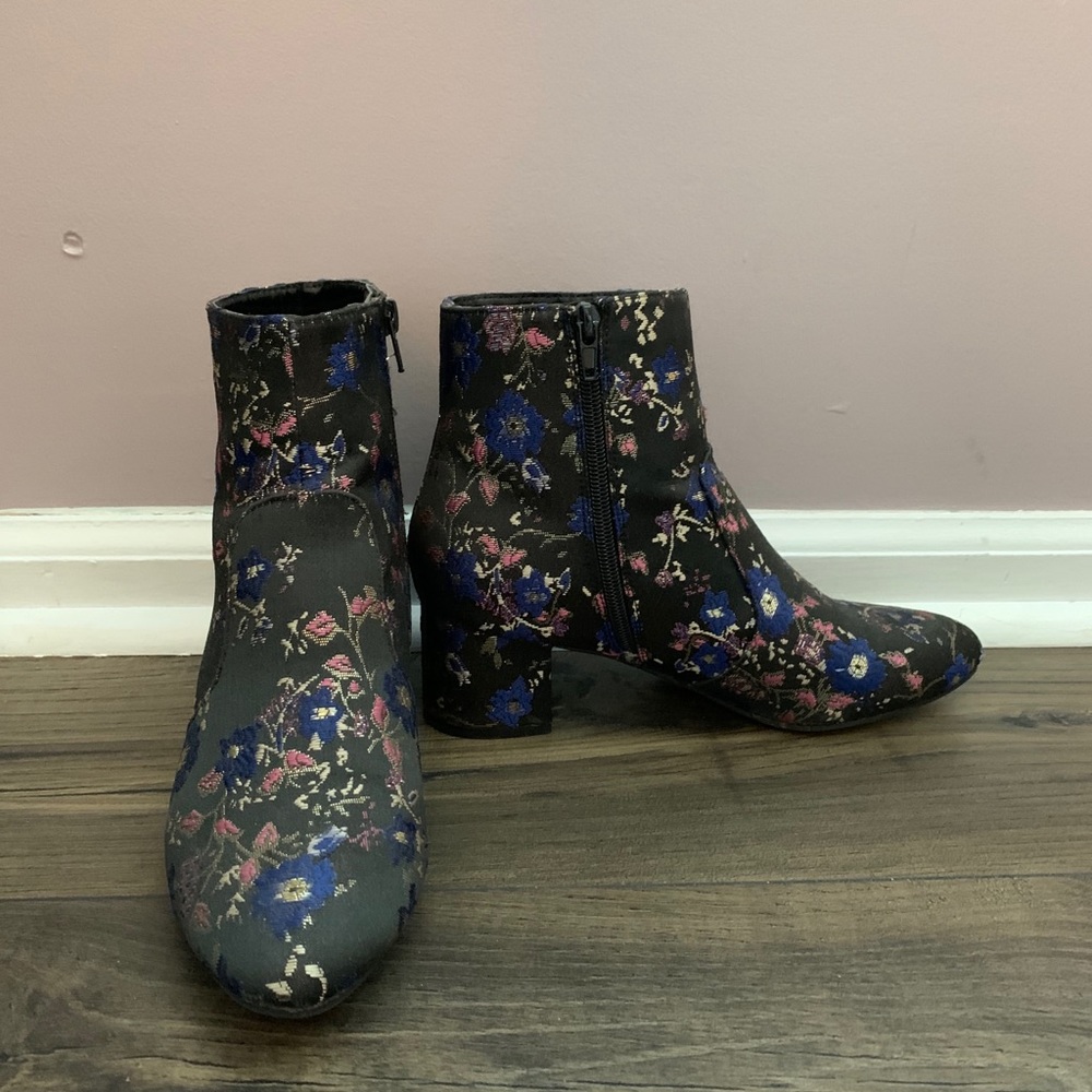 DSW Floral Print Booties